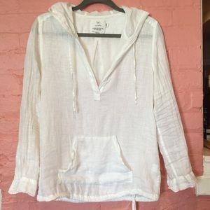 American colors classics White linen top